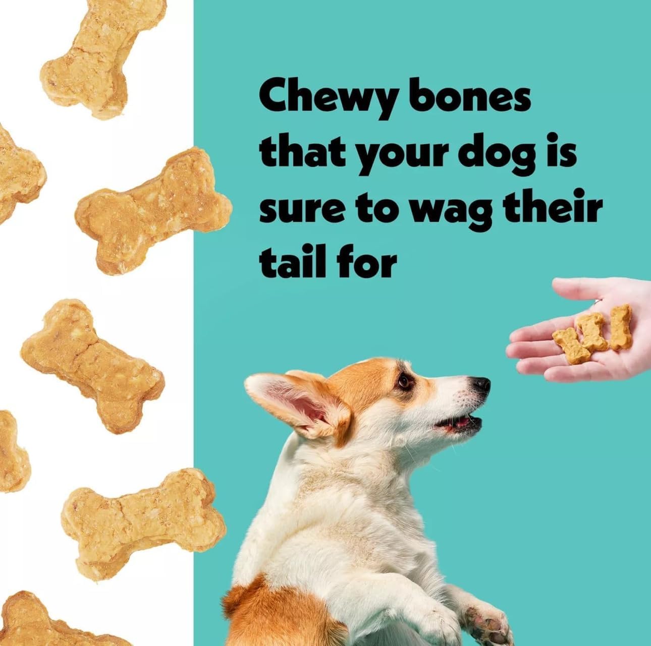 Wiggles & Wags Chewy Bones Dog Treats